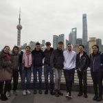 At the Bund in Shanghai with other volunteer teachers from our group (fourth from the right is me)