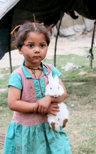 This Image was taken in a small settlement called 'Aaluwaala' which mainly comprised of tents. 