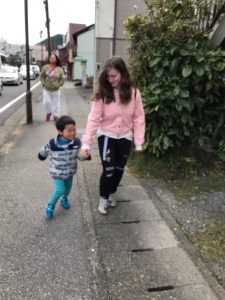 Walking in Nikko with my Host Brother