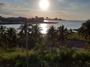 View from the Morro Castle on a sunnier day of the Havana International Book Festival.