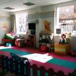 The toddler play area at Chunmiao home