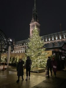 Das Rathaus am Weihnachten