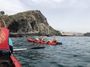 Having fun kayaking!