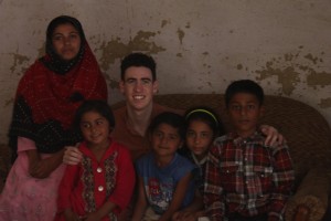 This is a photograph of myself with a lovely Pakistani family I befriended.