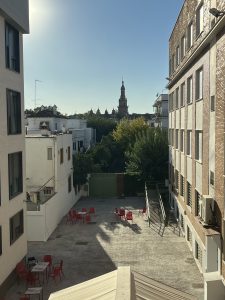 The view from my bedroom - la plaza de españa!