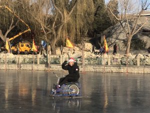 Riding on ice