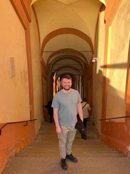 Me at the top of the steps to San Luca.