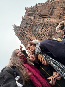 Moi, Tati et son amie à Strasbourg