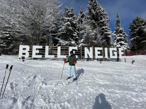 Moi, vraiment content avec moi-même après avoir fait une piste noire.