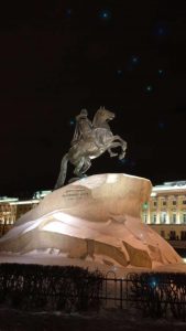 The Horseman- Emperor Peter the 1st, founder and name-sake of Saint Petersburg.