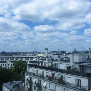 Paris skyline taken from the rooftop of my work