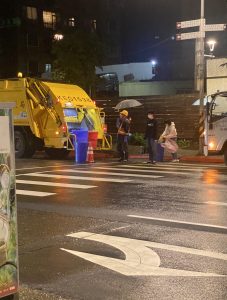 The Taiwanese dustbin lorry that comes around every evening with its distinct jingle