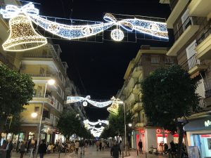 Christmas lights in Plaza de Cuba