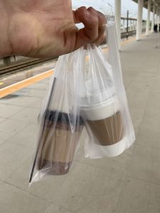 Disposable coffee cups and unnecessary plastic use 