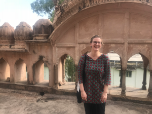 On the roof of the tomb of Saadat Ali Khan