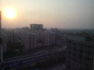 Sunrise in Beijing China - Struan Rutherford Oct 2014