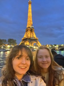 My friend and I and the Eiffel Tower - waiting for the Sparkle!