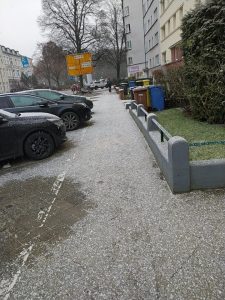 First snow in Rostock