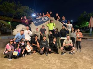The last time attending Monday park fitness group!
