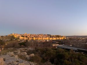 La vista de la ciudad de Avila 