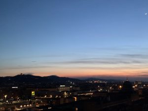 Bologna Skyline with San Luca on the horizon