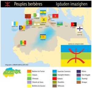 This is a map of where Amazigh languages are spoken