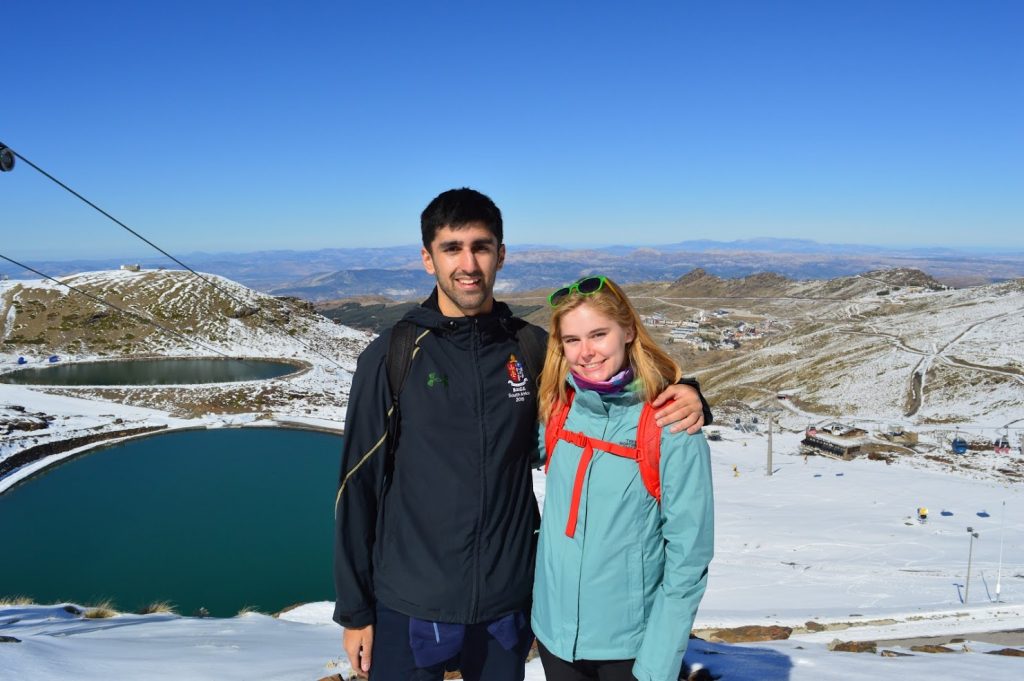 Anya and I scaling the Sierra Nevada