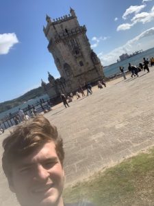 me with torre de belem