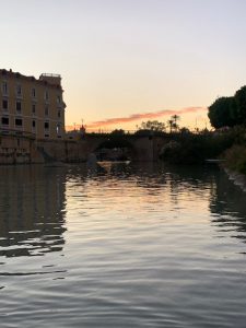 El atardecer del río de Murcia. 