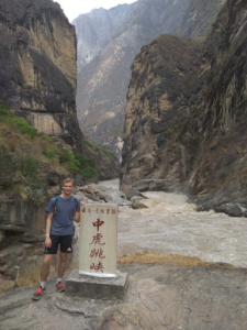 At the bottom of the Tiger Leaping Gorge