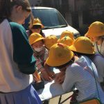 My host family's 8 year old daughters school had a day when they went round in groups finding out about local businesses, etc. I helped out by talking about how Homestay works and what Scotland is like.