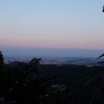 Beautiful pastel sky, as we looked out over Tokyo from Mt.Takao.