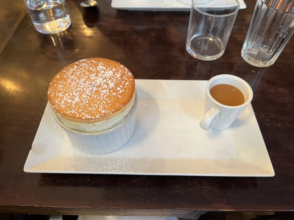 Trying a Grand Marnier Soufflé for the first time!