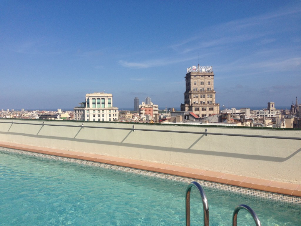 The perks of working for an International hotel chain, you can swim with a view!