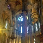 Inside the Barcelona Cathedral