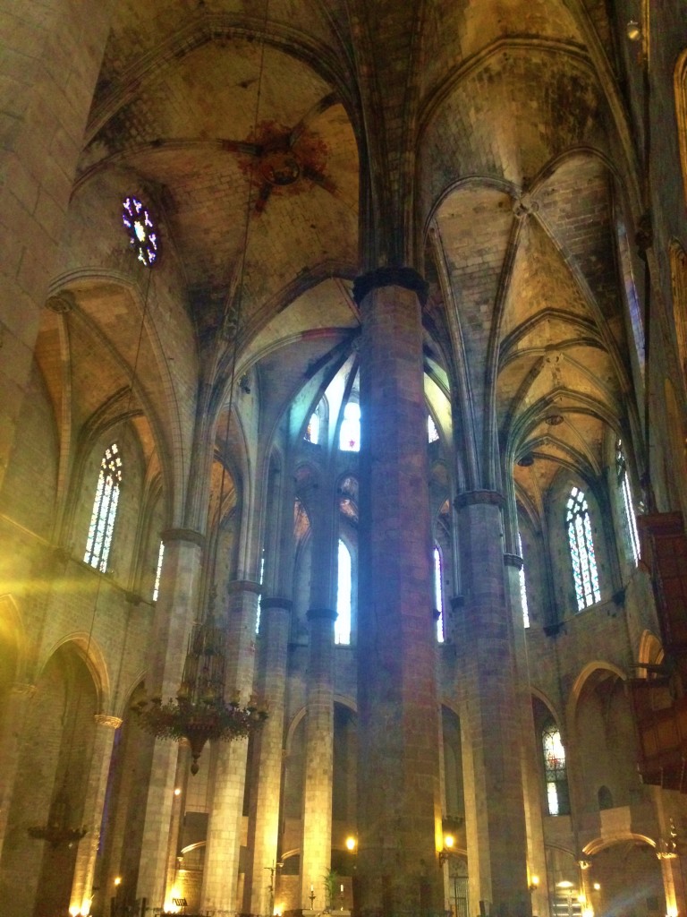 Inside the Barcelona Cathedral