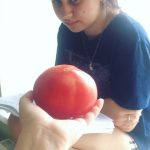 I bought Alla and Madina huge, Azerbaijan-origin tomatoes because I know they love tomatoes and they mocked me on Instagram stories. Such is life.