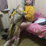 This was probably one of the most bizarre moments of our friendship when Alla introduced me to her pet kangaroo.