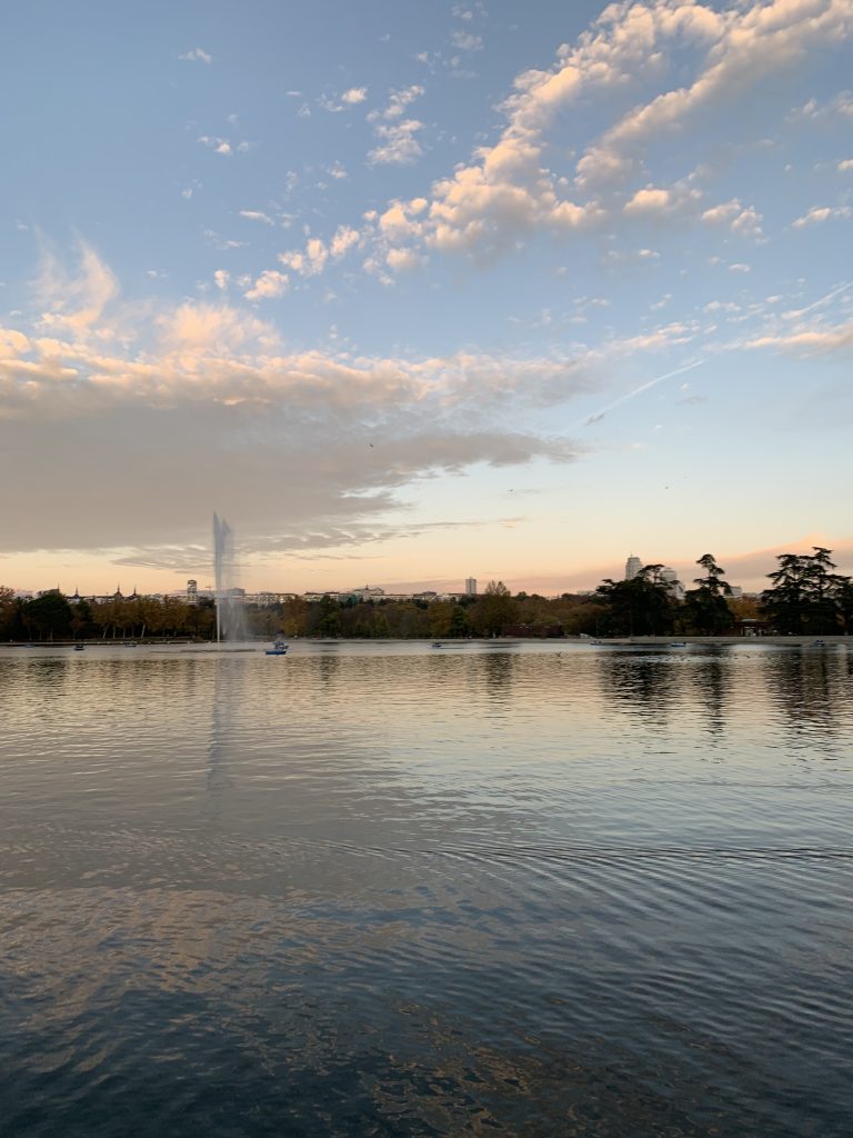 A beautiful boat ride at sunset.
