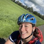 Ich am Fahrrad fahren